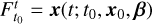 $F_{{t_0}}^t = x\left( {t;{t_0},{x_0},\beta } \right)$