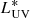 $ L^{*}_{\mathrm{UV}} $