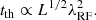 $$ \begin{aligned} t_{\rm th} \propto L^{1/2} \lambda ^2_{\rm RF}. \end{aligned} $$