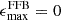 $ \epsilon_{\mathrm{max}}^{\mathrm{FFB}} = 0 $