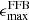 $ \epsilon_{\mathrm{max}}^{\mathrm{FFB}} $