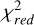 ${\chi _{red}^2}$