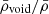 $ \bar{\rho}_{\mathrm{void}}/\bar{\rho} $