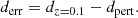 $$ \begin{aligned} d_{\rm err}&= d_{z=0.1} - d_{\rm pert}. \end{aligned} $$