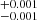 $ ^{+0.001}_{-0.001} $
