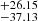 $ ^{+26.15}_{-37.13} $