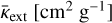 ${{\bar \kappa }_{{\rm{ext}}}}\left[ {{\rm{c}}{{\rm{m}}^2}{{\rm{g}}^{ - 1}}} \right]$