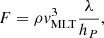 $$ \begin{aligned} F = \rho v_{\rm MLT}^3 \frac{\lambda }{h_{P}}, \end{aligned} $$