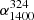 $ \alpha^{324}_{1400} $