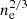$ n_{\mathrm{e}}^{2/3} $