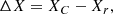 $$ \begin{aligned} \Delta X = X_C - X_r, \end{aligned} $$