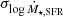 $ \sigma_{\log \dot{M}_{\mathrm{\star,SFR}}} $