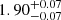 $ {1.90}_{-0.07}^{+0.07} $