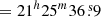 $ = 21^h25^m36{{\overset{\text{ s}}{.}}}9 $