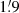 $ 1{{\overset{\prime}{.}}}9 $