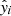 $ \hat{y}_{i} $