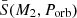 $ \bar{S}(M_2, P_{\mathrm{orb}}) $