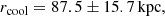 $$ \begin{aligned} r_{\rm cool} = 87.5 \pm 15.7\,\mathrm{kpc}, \end{aligned} $$