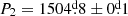 $ P_2=1504{{\overset{\text{d}}{.}}}8\pm0{{\overset{\text{d}}{.}}}1 $