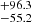 $ ^{+96.3}_{-55.2} $
