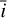 ${\bar i}$