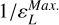 $1/\varepsilon _L^{Max{\rm{.}}}$