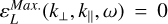 $\varepsilon _L^{Max{\rm{.}}}\left( {{k_ \bot },{k_},\omega } \right) = 0$