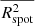 $ \overline{R^2_{\mathrm{spot}}} $