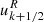 $ u^{R}_{k+1/2} $