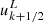 $ u^{L}_{k+1/2} $