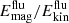 $ E^{\mathrm{flu}}_{\mathrm{mag}}/E^{\mathrm{flu}}_{\mathrm{kin}} $