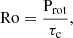 $$ \begin{aligned} \mathrm{Ro} = \frac{{\mathrm{P}_{\rm rot}}}{\tau _{\rm c}}, \end{aligned} $$