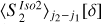 $\[\langle S_{2}^{I s o 2}\rangle_{j_{2}-j_{1}}[\delta]\]$