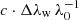 $ c\cdot \Delta \lambda _{\rm w}\,\lambda _0^{-1} $