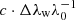 $ c\cdot \Delta \lambda _{\rm w} \lambda _0^{-1} $