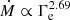 $ \dot{M}\propto\Gamma_{\mathrm{e}}^{2.69} $
