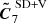 $ \boldsymbol{\tilde{C}}^\text{ SD+V}_{7} $