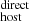 $ _{\mathrm{host}}^{\mathrm{direct}} $