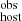 $ _{\mathrm{host}}^{\mathrm{obs}} $