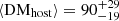 $ \langle\mathrm{DM}_{\mathrm{host}}\rangle = 90^{+29}_{-19} $