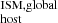 $ _{\mathrm{host}}^{\mathrm{ISM,global}} $