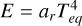 $E = {a_r}T_{eq}^4$