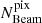 $ N^{\mathrm{pix}}_{\mathrm{Beam}} $