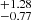 $ ^{+1.28}_{-0.77} $