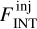$F_{{\rm{INT}}}^{{\rm{inj}}}$