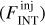 $\left( {F_{{\rm{INT}}}^{{\rm{inj}}}} \right)$