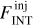$F_{{\rm{INT}}}^{{\rm{inj}}}$