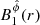 $ B^{\hat{\phi}}_{1}(r) $
