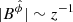 $ |B^{\hat{\phi}}|\sim z^{-1} $