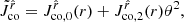 $$ \begin{aligned} \tilde{J}_{\mathrm{co}}^{\hat{r}}&= J_{\mathrm{co},0}^{\hat{r}}(r) + J_{\mathrm{co},2}^{\hat{r}}(r)\theta ^{2},\end{aligned} $$